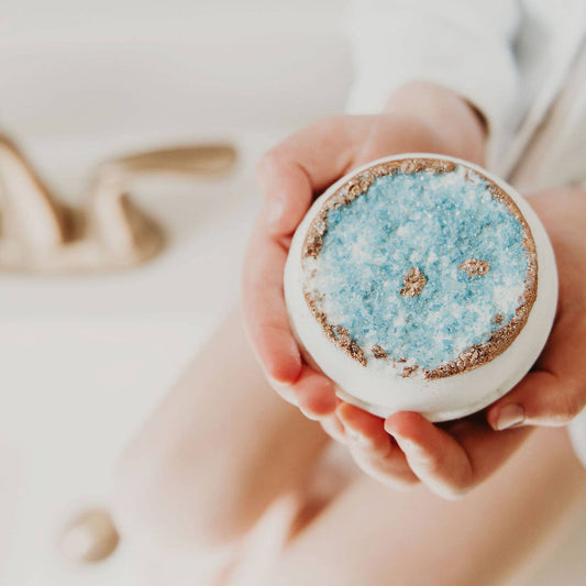 Mother's Day Geode Crystal Bath Bomb - Turquoise