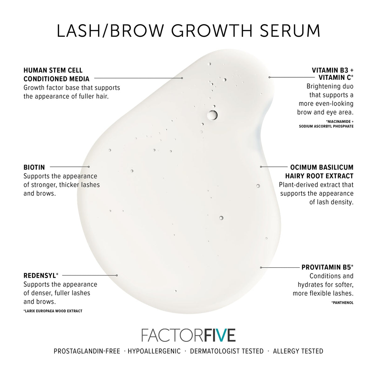 FACTORFIVE Lash/Brow Growth Serum