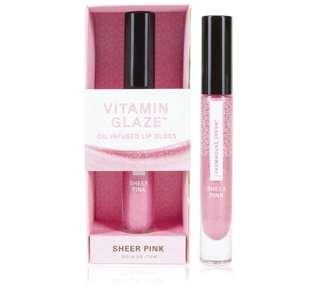 Vitamin Glaze® Oil Infused Lip Gloss – Sheer Pink